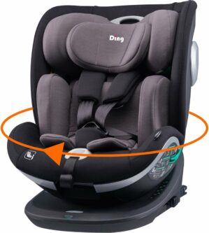 Ding Mace Black/Grey 360° i-Size Autostoel 0-36kg DI-111917