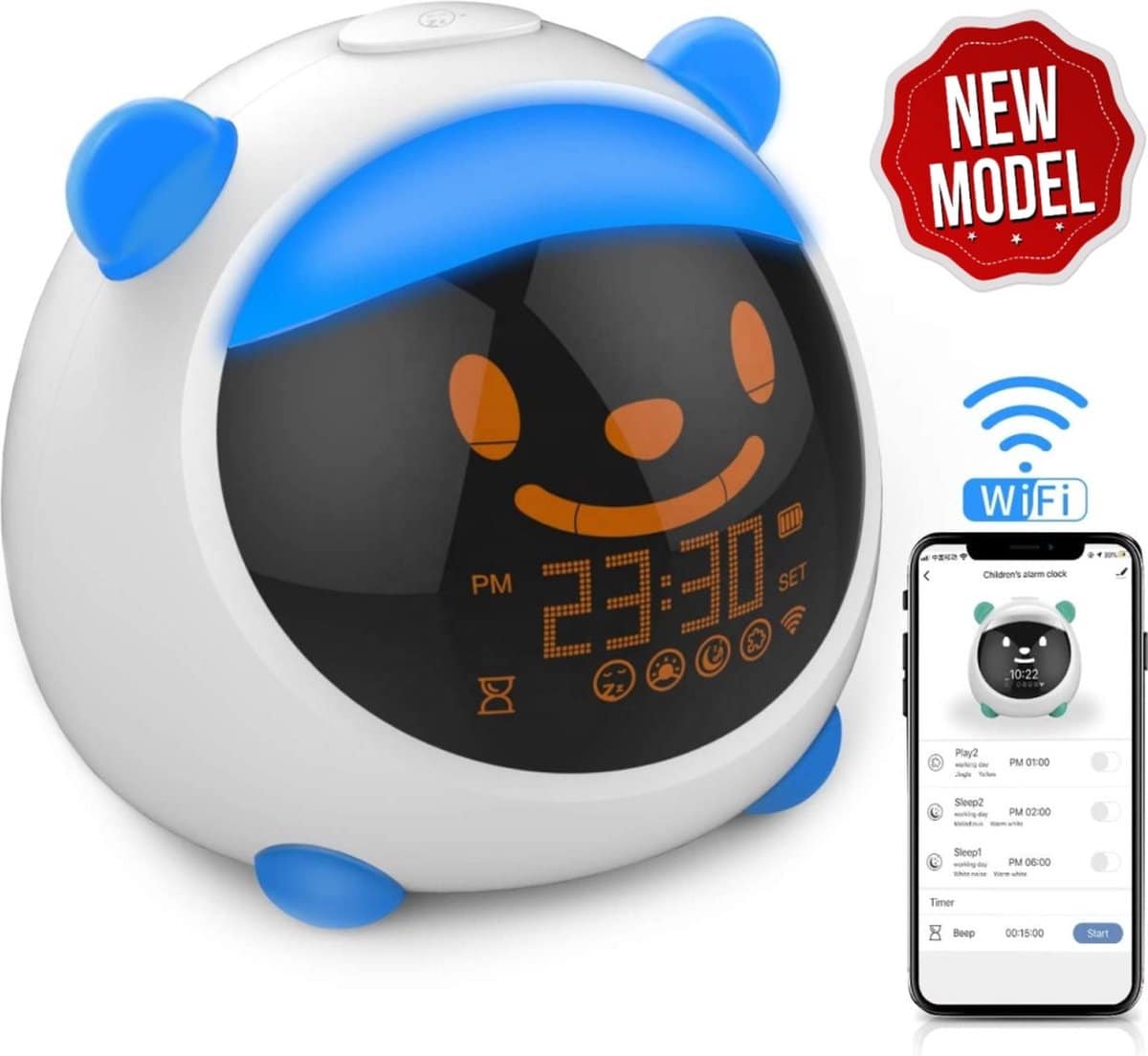 Maxury Slaaptrainer - Besturen via Smartphone - NIEUW MODEL - Voor betere nachtrust - Nachtlampje kinderen