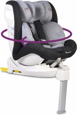 Cangaroo Admiral Black/Grey Isofix 360° 0-36kg Autostoel