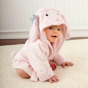 Baby Badjas - Badjas voor baby - Baby borstel & kam - Poedel - Kraamcadeau