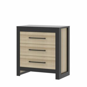 Commode Cabino Oklahoma Black/Oak