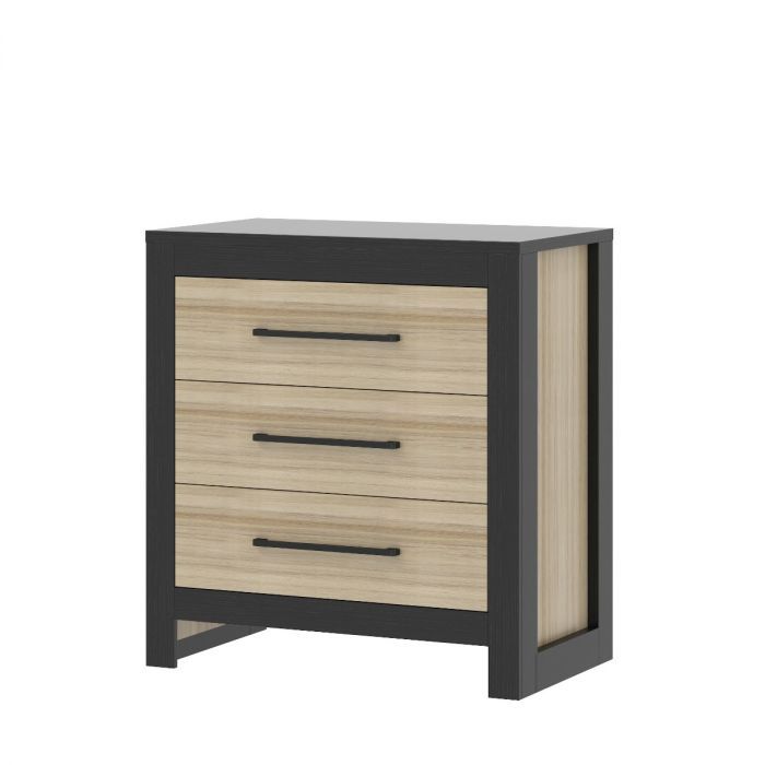 Commode Cabino Oklahoma Black/Oak