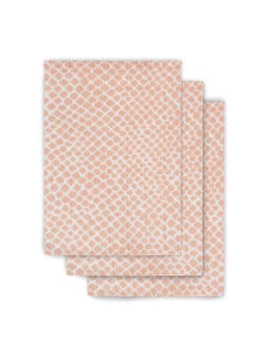 Jollein Hydrofiel Washandje 3-pack - Snake Pale Pink