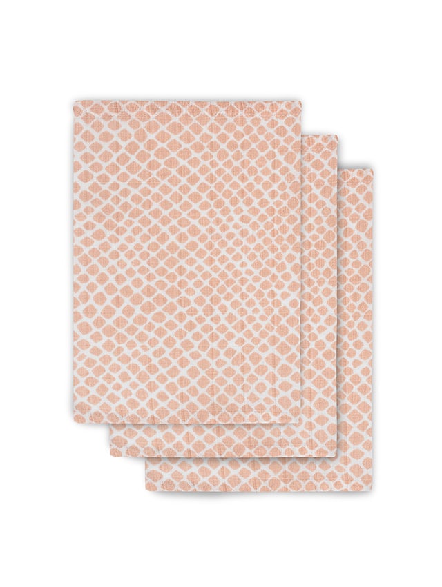 Jollein Hydrofiel Washandje 3-pack - Snake Pale Pink