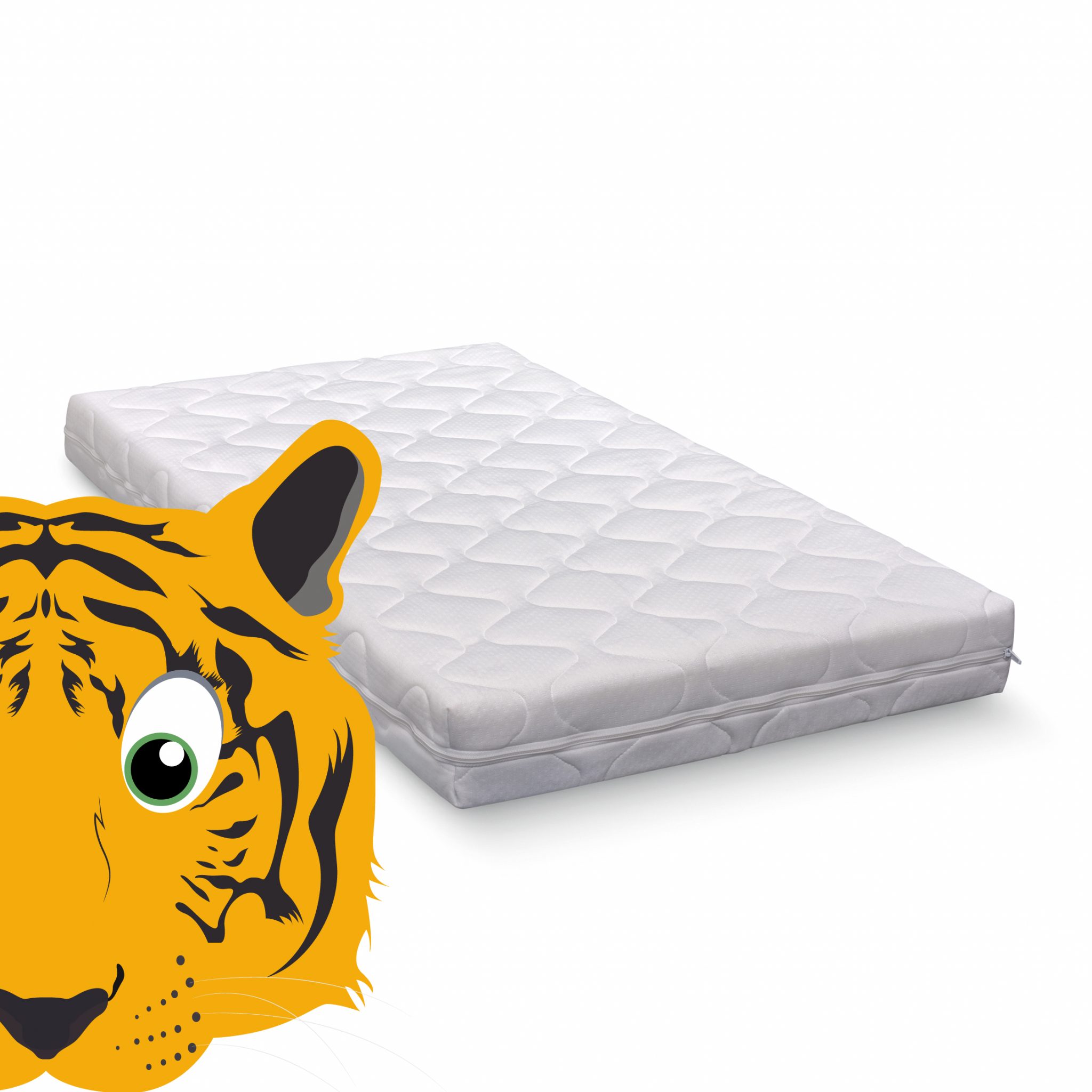 Matras Ledikant ABZ Tijger 60x120 + GRATIS Hoeslaken 2-pack