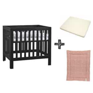 Set | Box Bart Antraciet + Boxmatras Janine + Boxkleed Regenboogjes Picante Rust + GRATIS Boxzak Jollein