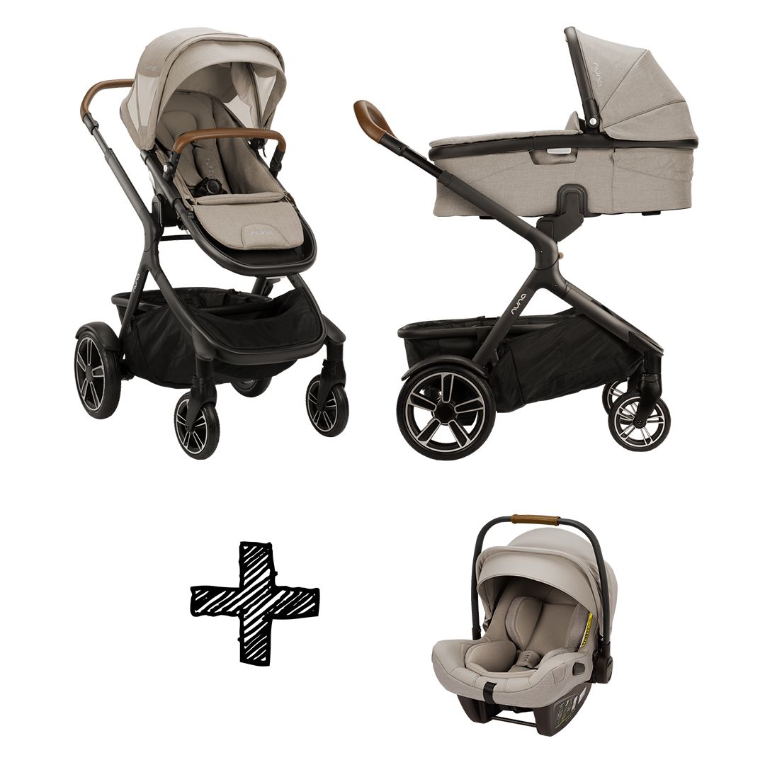 Set | Kinderwagen Nuna Demi Grow Hazelwood + Autostoel Nuna Pipa Next Hazelwood Compatible