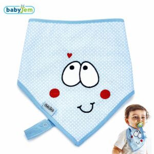 Slabber Babyjem Bandana Smiling Face Blue