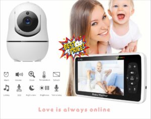Smart Hero SM50/51 Royal HD Babyfoon met camera & monitor- tot 350M bereik - Extra lange batterij duur