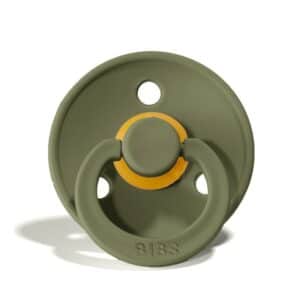 Bibs Fopspeen Natuurrubber - Olive, Maat: Size 1