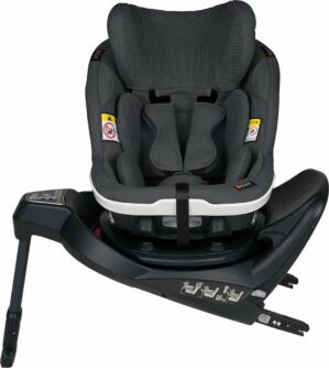 BeSafe iZi Turn i-Size - 360° Draaibaar autostoeltje - peuter - 5 maanden tot 4 jaar - Anthracite Mesh