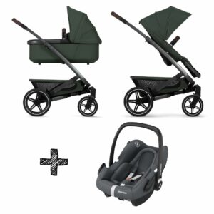 Kinderwagen Joolz Geo³ Urban Green incl. Autostoel Maxi-Cosi Rock