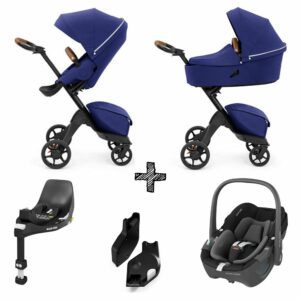 Kinderwagen Stokke® Xplory® X Royal Blue + Autostoel Maxi-Cosi 360 & Base & Adapterset