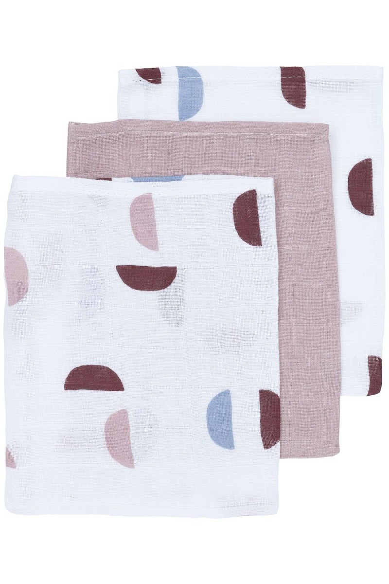 Washandjes Meyco Shapes Lilac 3-pack