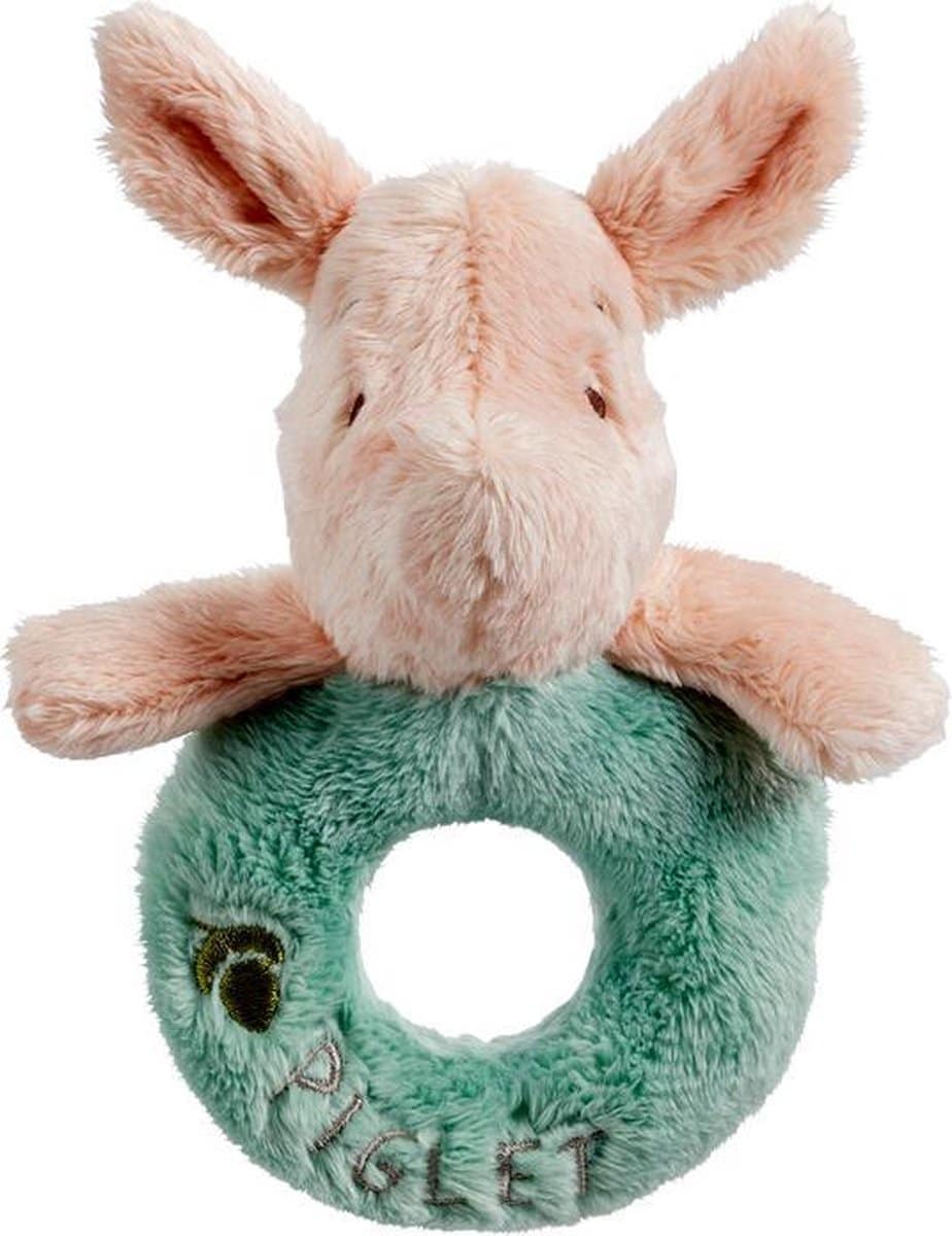 Disney Pluche Rammelaar Piglet 13 cm