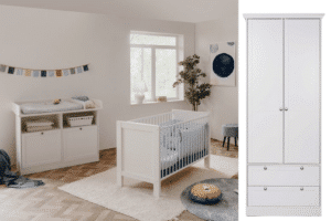 Babykamer Finori Landwood Wit 2-deurskast