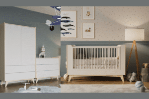 Babykamer So Sixty Wit/Naturel (2-deurs)