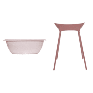 Bad Luma Blossom Pink + Badstandaard Dusty Rose