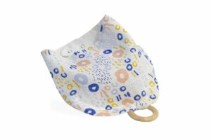 Bandana Slabber BabyJem 678 Bijtring Hout Colorful Rings