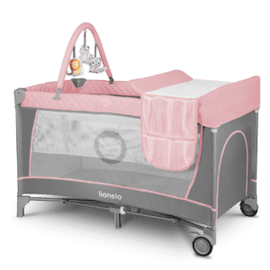 Campingbed/box Lionelo Flower Flamingo