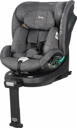 Ding Fynn Grey 40-150cm 360° i-Size Autostoel DI-111925