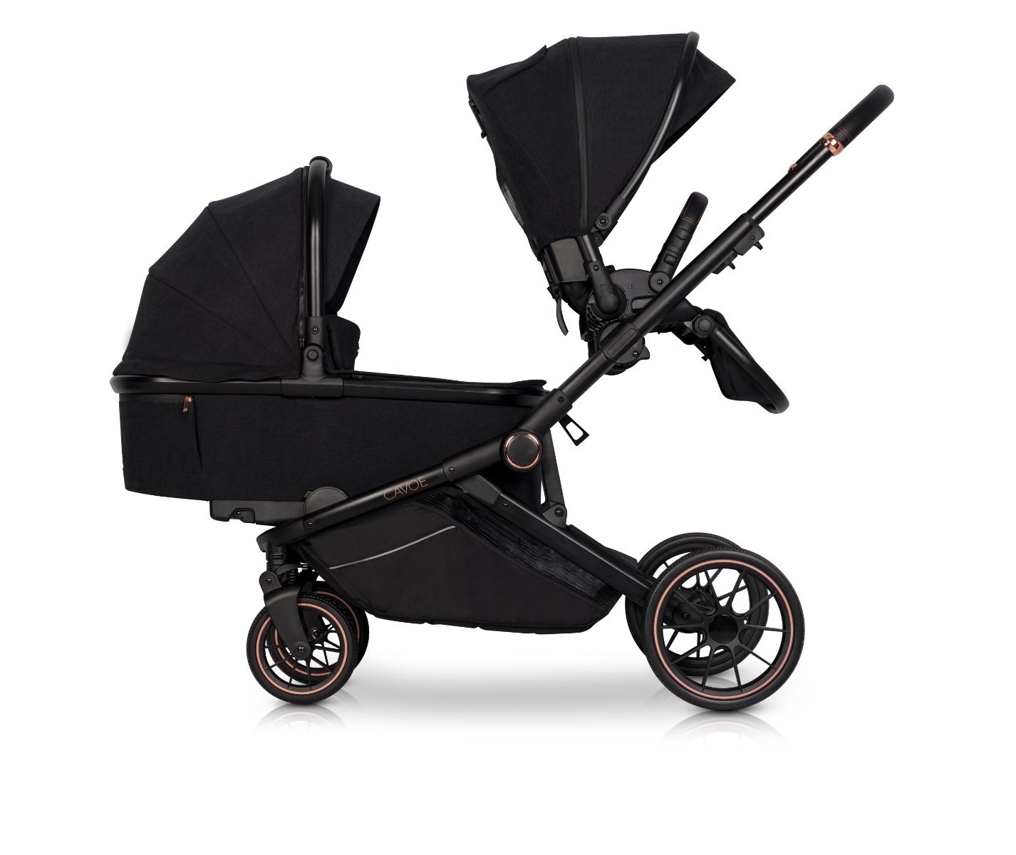 Duo Kinderwagen Cavoe Avec Style Premium Meteorite