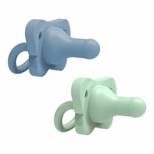 Fopspeen Dr.Brown's HappyPaci Siliconen Blauw & Groen 0-6 mnd