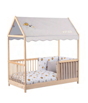 Huisbed Kukka 70x140 Wooden Montessori Activity Bed Natural