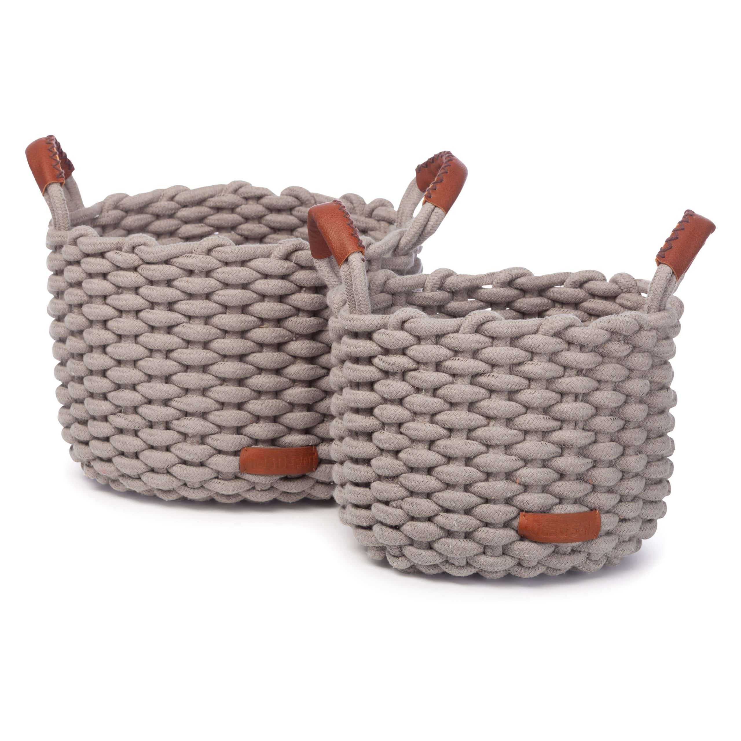 KidsDepot Korbo Mand M (Set Van 2) - Grey