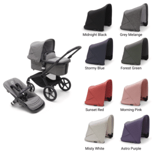 Kinderwagen Bugaboo Fox5 Designed by You - Black/Grey Melange