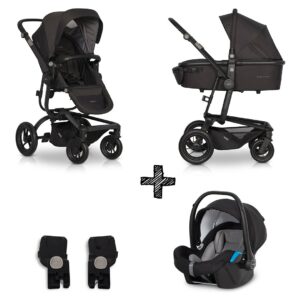 Kinderwagen EasyGo Soul Basalt met Autostoel & Adapterset