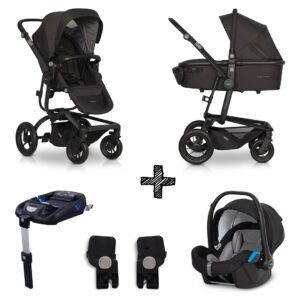 Kinderwagen EasyGo Soul Basalt met Autostoel & Isofixbase & Adapterset