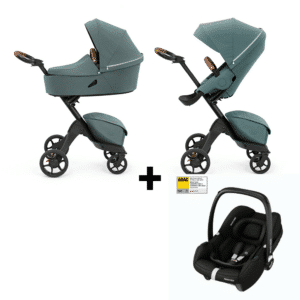 Kinderwagen Stokke® Xplory X Cool Teal + Autostoel Maxi-Cosi CabrioFix