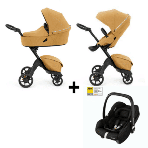Kinderwagen Stokke® Xplory X Golden Yellow + Autostoel Maxi-Cosi CabrioFix