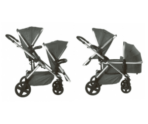 Kinderwagen Titanium Baby Beeyu Grey Melange