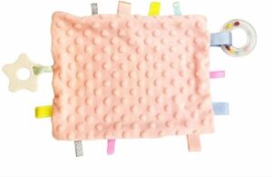 Littlecutiez - Labeldoekje Lisa - Label - Kraamcadeau -Knuffeldoekje - Baby - Roze -Rammelaar -Bijtring - Meerdere kleuren