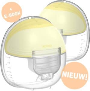 MEDI - Borstkolf Handsfree Handkolf - Dubbele Elektrische Borstkolf - Draadloze Kolf - Borstpomp Dubbel- Gebruiksvriendelijk & BPA-Vrij - Incl. 20 Moedermelk Bewaarzakjes