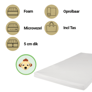 Matras Campingbed ABZ 60x120 Stokstaartje