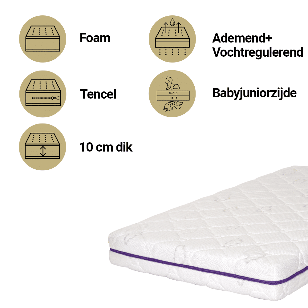 Matras Peuterbed Träumeland 70x140 River