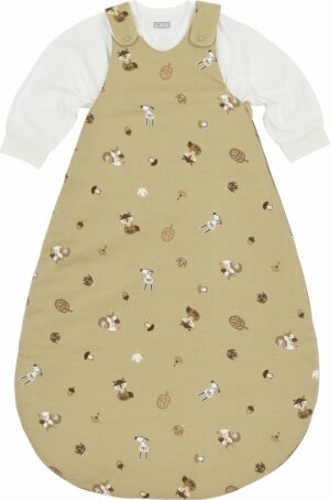 Meyco Baby Forest Animals baby slaapzak rond tweedelig - sand - 56/62