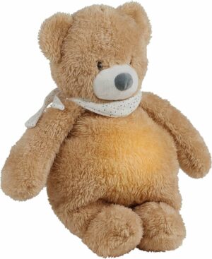 Nattou Sleepy - Knuffel met Nachtlamp - Beer - Lichtbruin - 30 x 20 cm