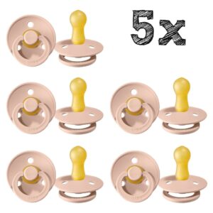 SET | 5 x Fopspeen Bibs Blush 6-18mnd