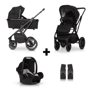 Set | Kinderwagen Cavoe Axo Style Meteorite + Autostoel & Adapterset