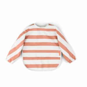 Slabber Done by Deer Mouw 6-18mnd Stripes Papaya