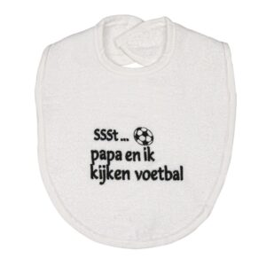 Slabber Petit Villain Papa En Ik Kijken Voetbal Wit