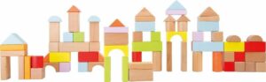 Small Foot - Klassieke Houten Bouwblokken - Houten Speelgoed - Stapelblokken - vanaf 1 jaar