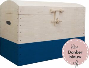 Speelgoedkist XL met blauwe band van Zohebbes