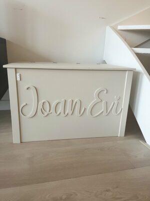 Speelgoedkisten hout Houten Speelgoedkist Modern met naam