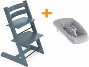 Stokke Tripp Trapp kinderstoel Fjord Blue + Newbornset