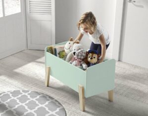 Vipack Speelgoedkist Kiddy hout mintgroen